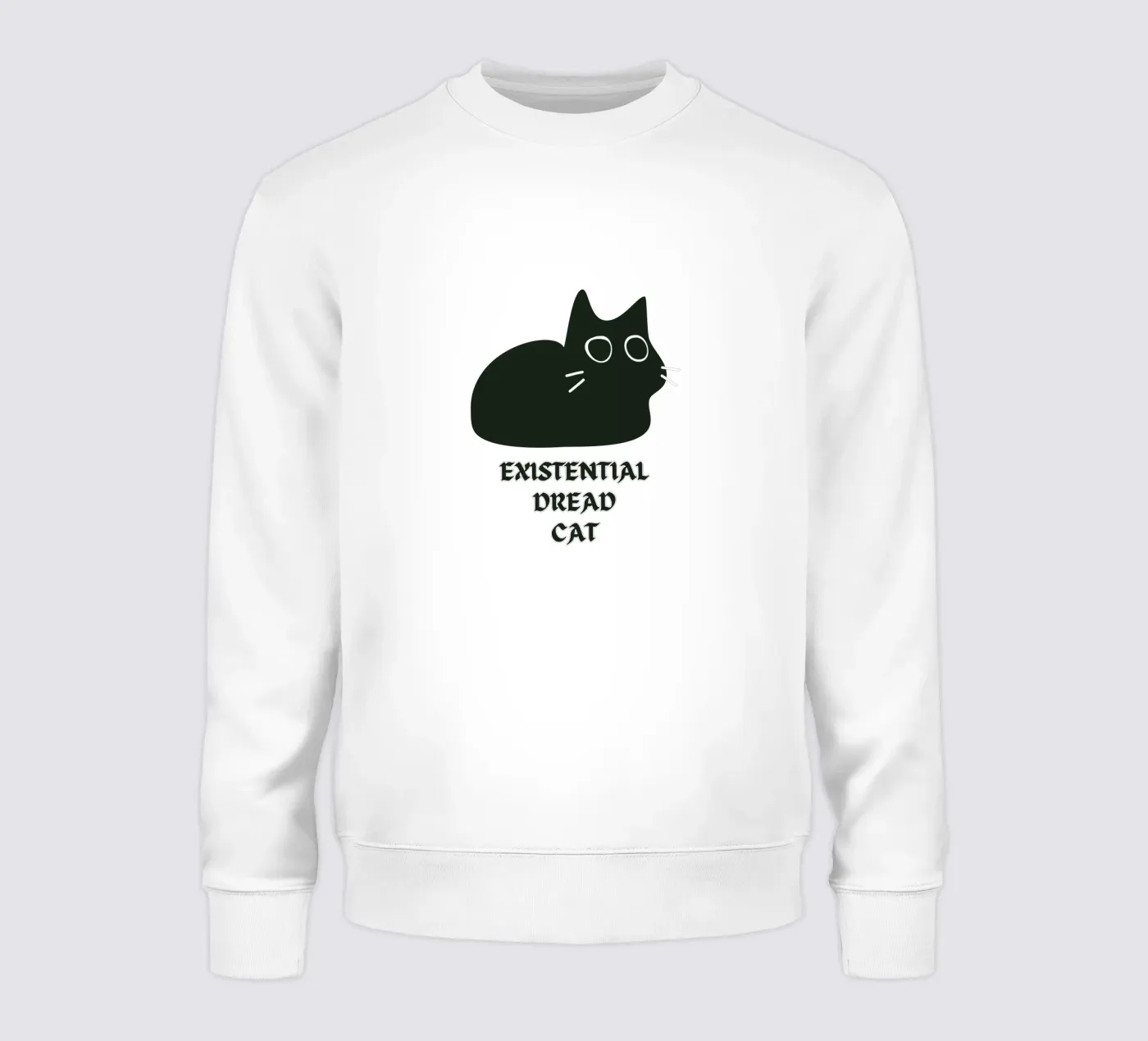 Existential Dread Cat felpa da Melty Shirts