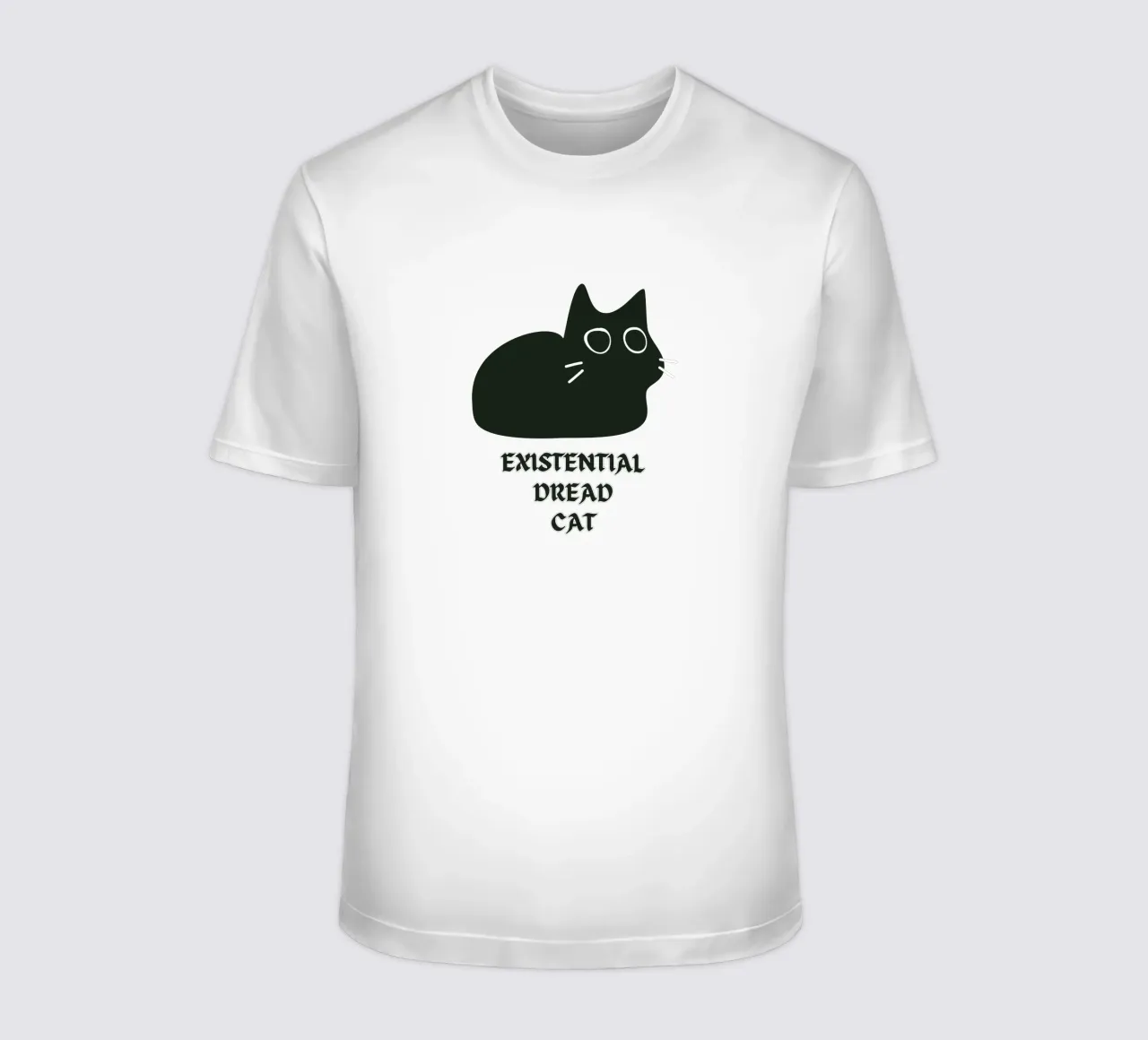 Existential Dread Cat t-shirt da Melty Shirts