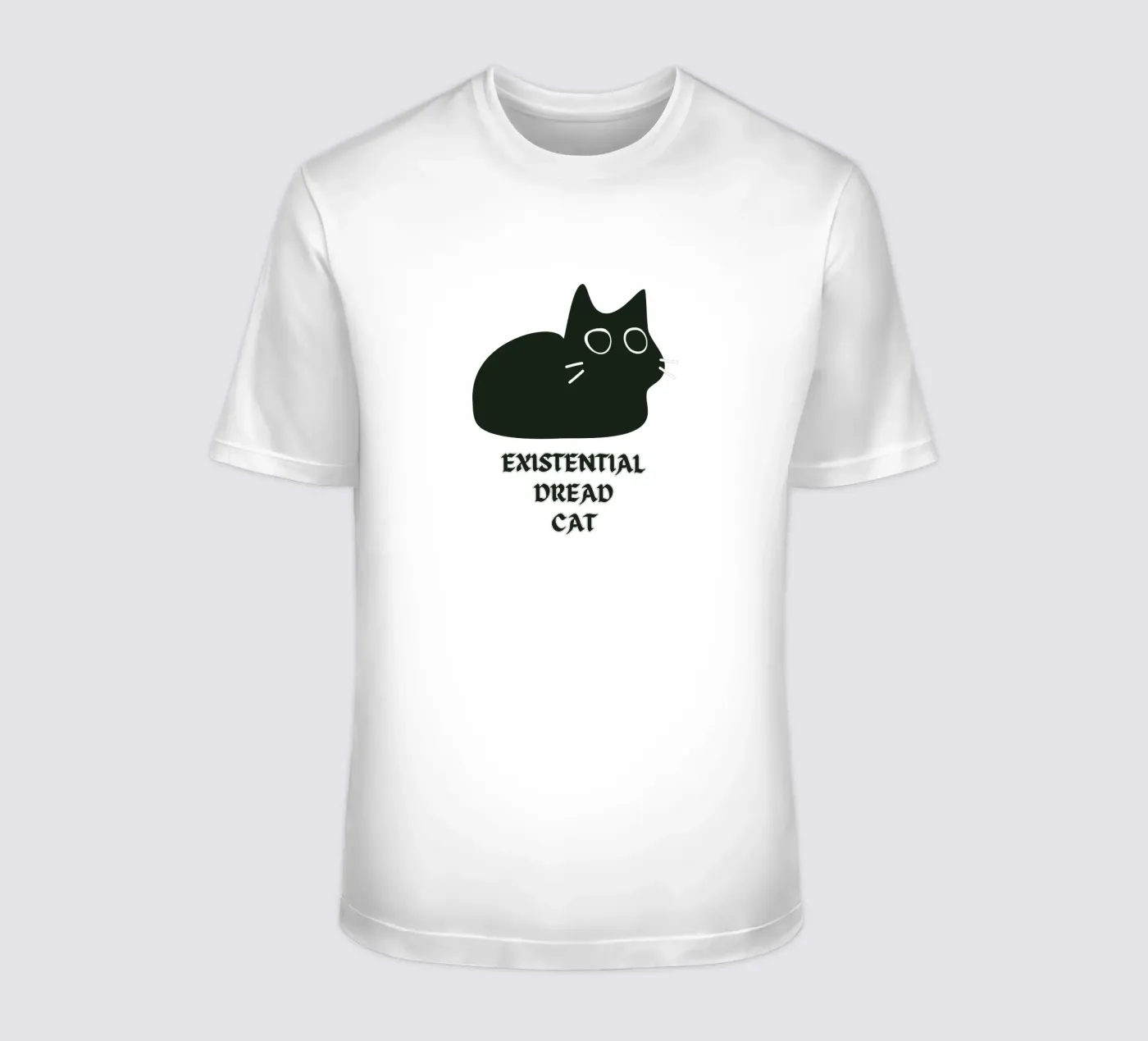Existential Dread Cat t-shirt da Melty Shirts