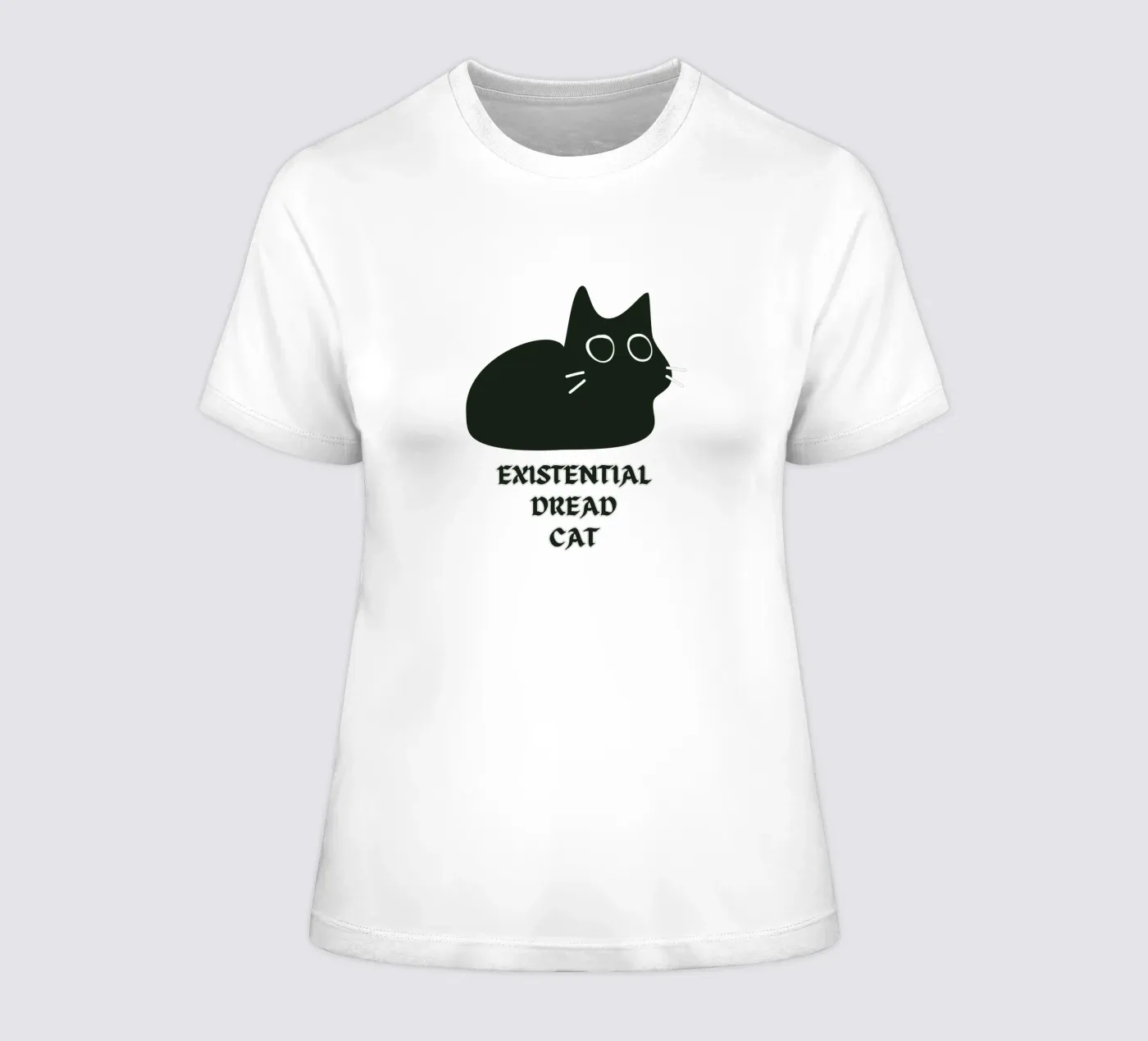Existential Dread Cat t-shirt da donna da Melty Shirts