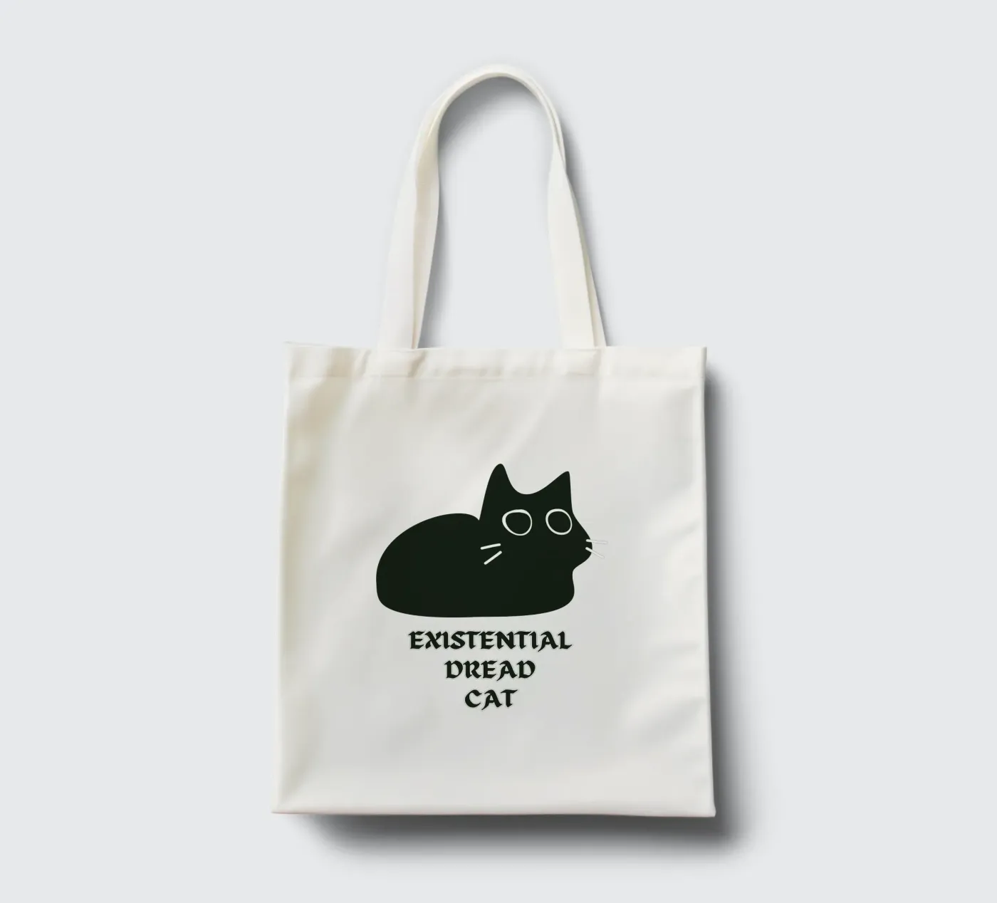 Existential Dread Cat tote bag by Melty Shirts