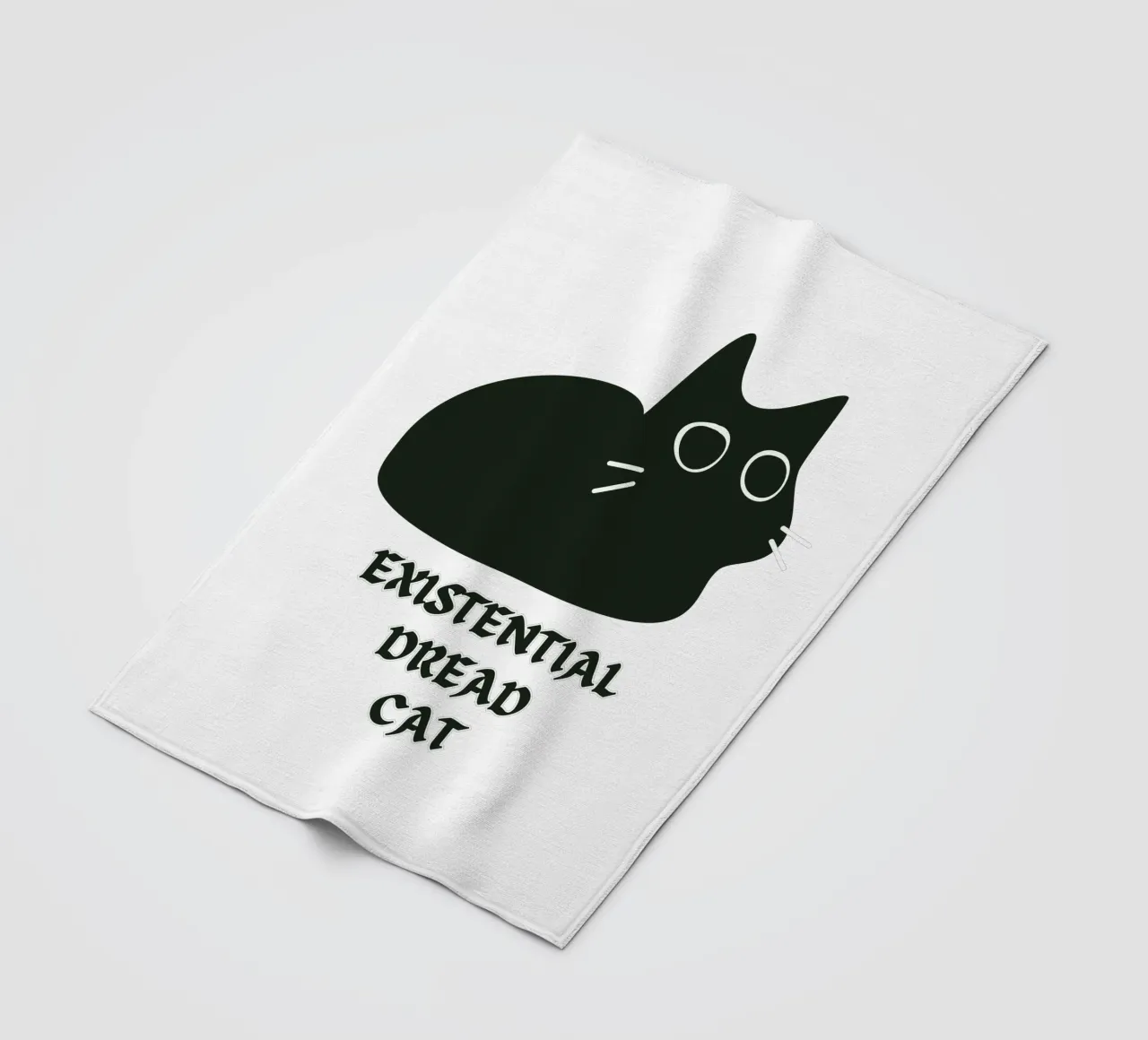 Existential Dread Cat coperta in pile da Melty Shirts