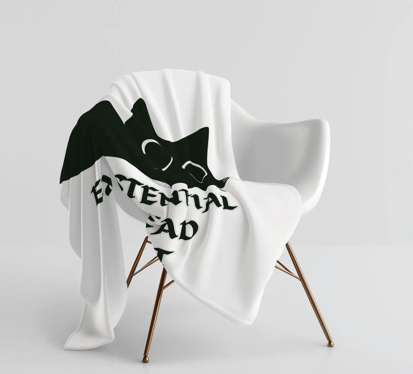 Existential Dread Cat fleecedeken van Melty Shirts