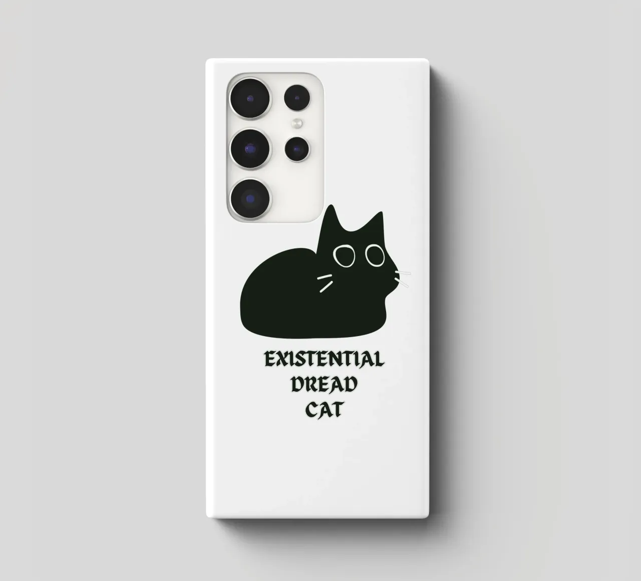 Existential Dread Cat cover samsung da Melty Shirts