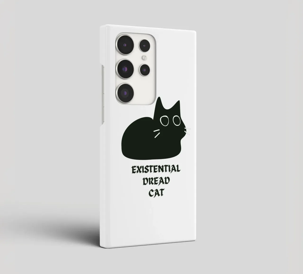 Existential Dread Cat cover samsung da Melty Shirts