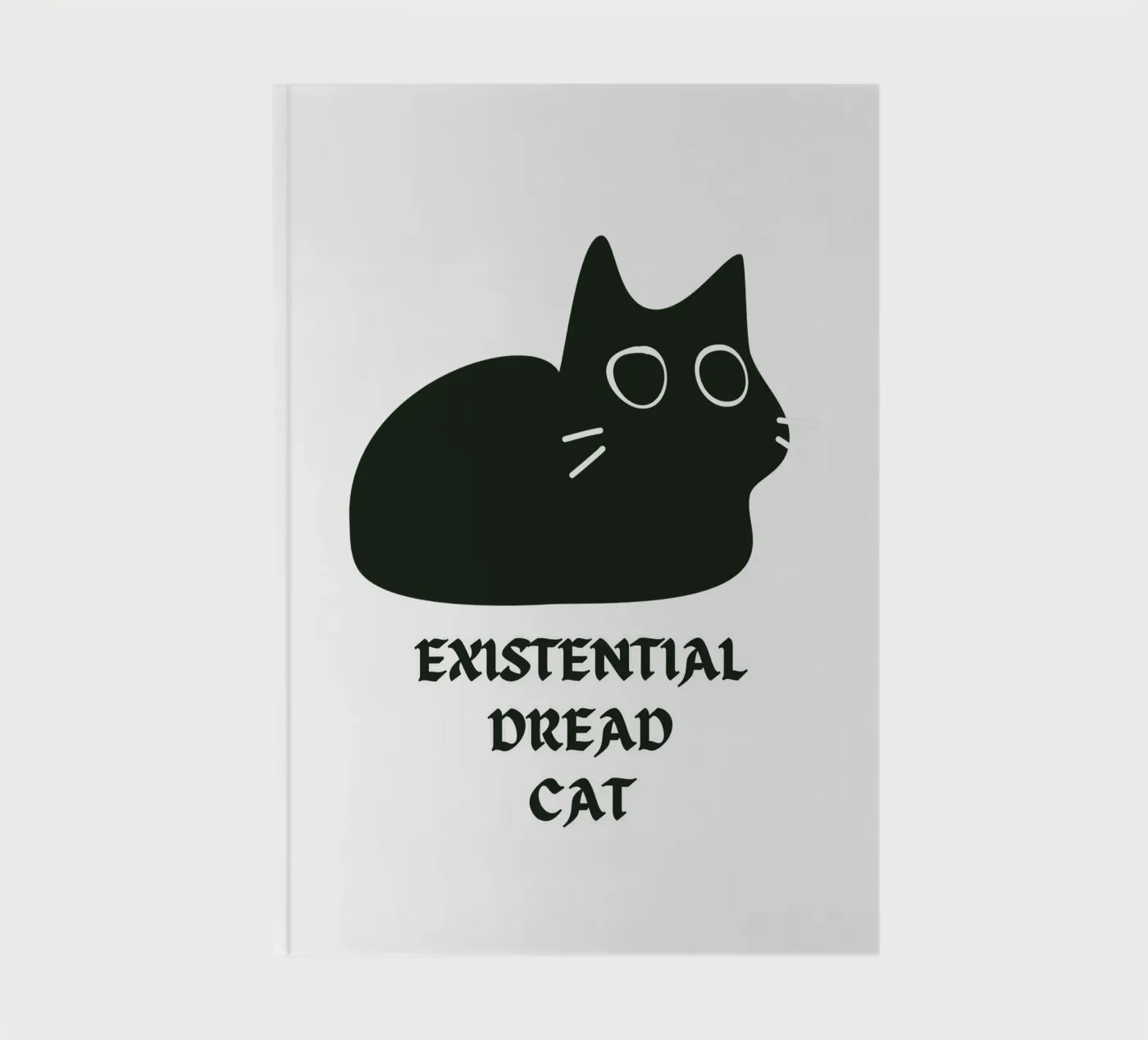 Existential Dread Cat notebook by Melty Shirts