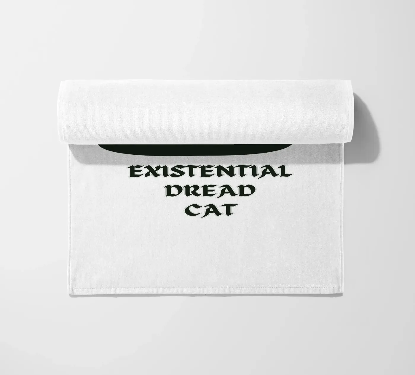 Existential Dread Cat strandhanddoek van Melty Shirts