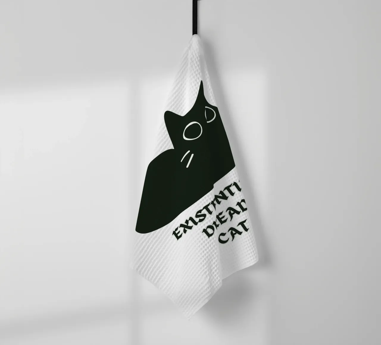 Existential Dread Cat canovaccio da cucina da Melty Shirts