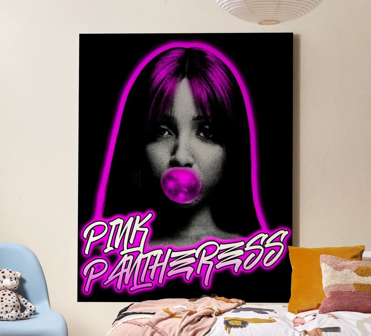 Hyper Pop Classic T-Shirt canvas with Floater frame by mannys_artt