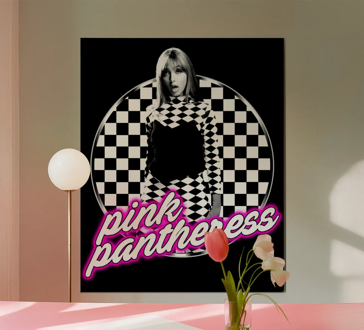 Maglietta classica Pink Pantheress poster da mannys_artt