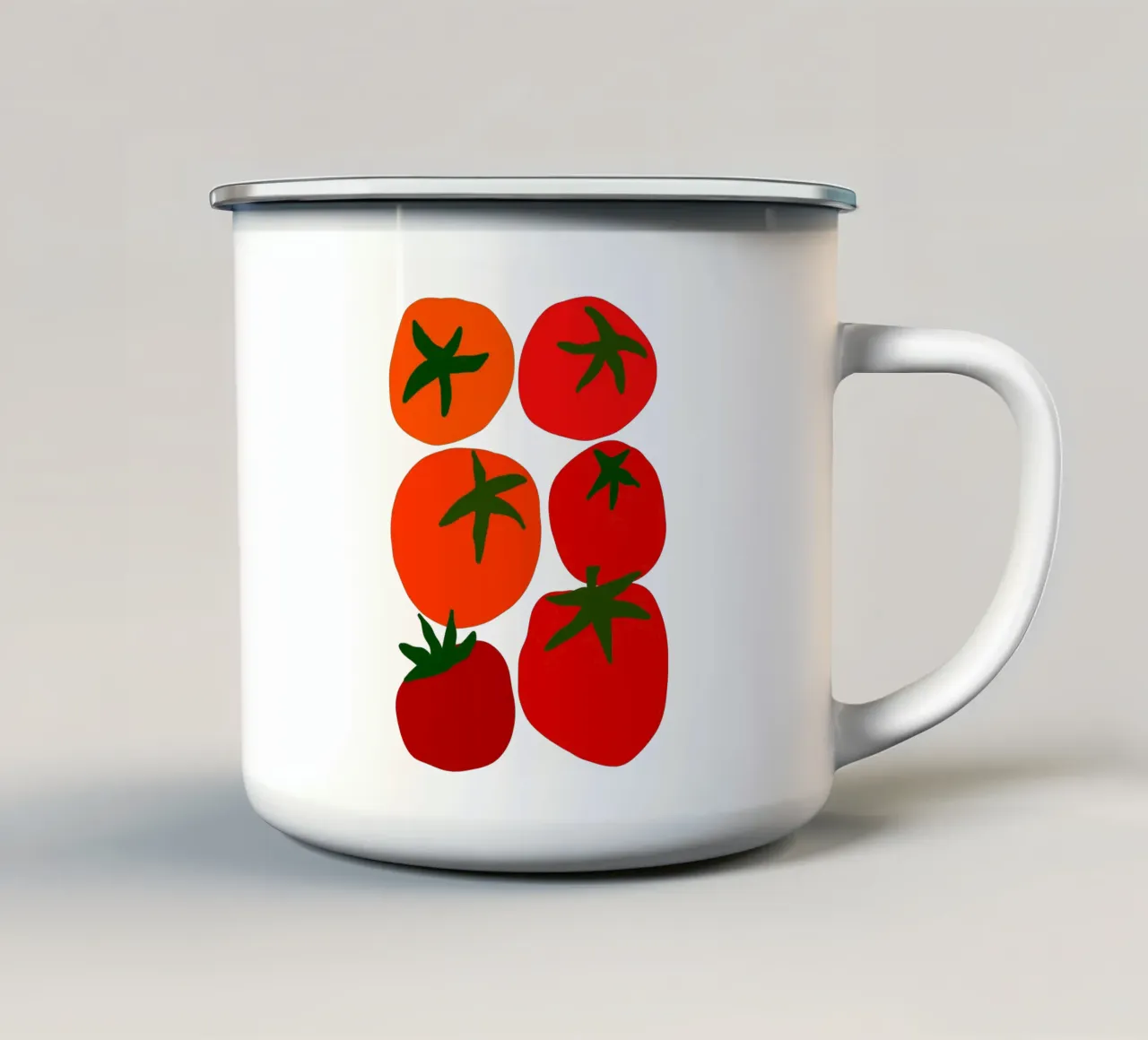 Vibrant tomatoes tazza in smalto da TijanaArtStudio88