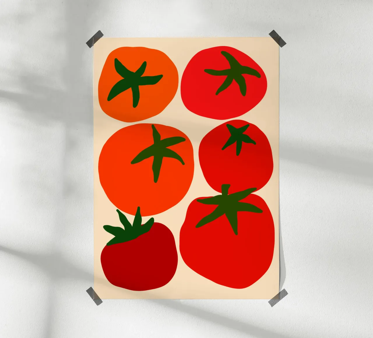 Vibrant tomatoes poster da TijanaArtStudio88