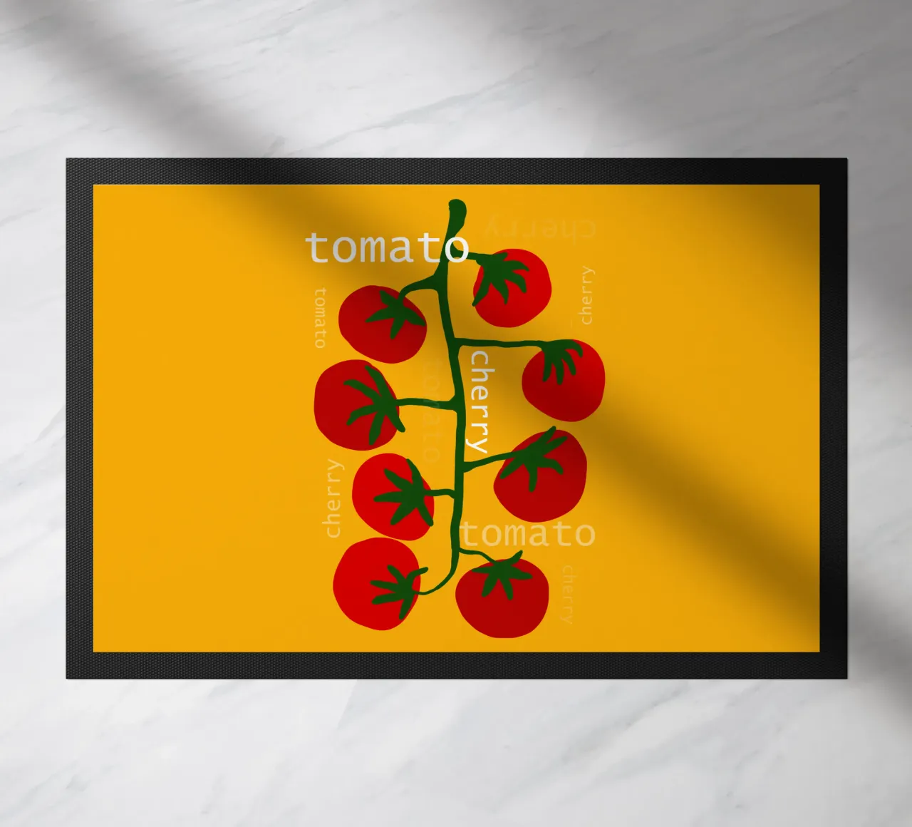 Cherry Tomato doormat by TijanaArtStudio88