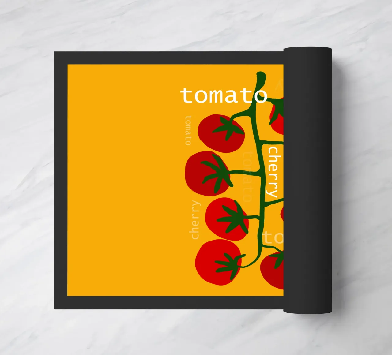 Cherry Tomato doormat by TijanaArtStudio88
