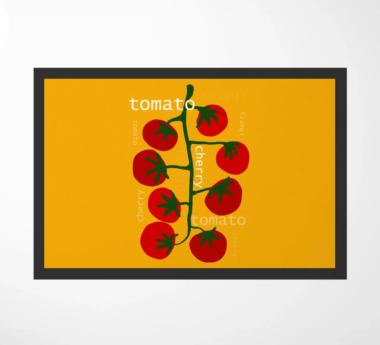 Cherry Tomato doormat by TijanaArtStudio88
