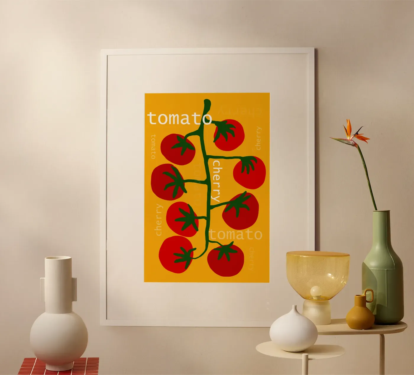 Cherry Tomato Poster von TijanaArtStudio88