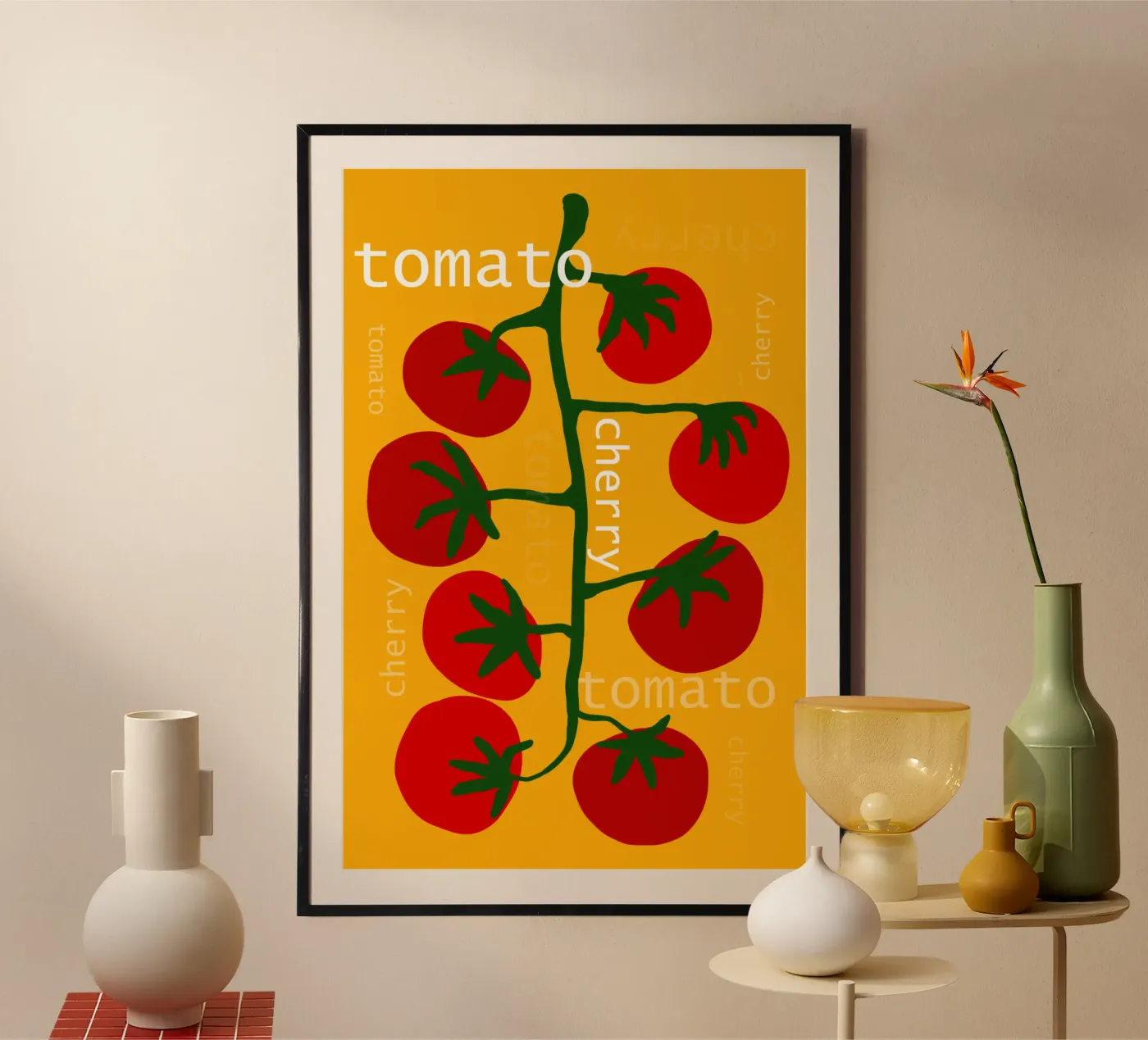 Cherry Tomato Poster von TijanaArtStudio88