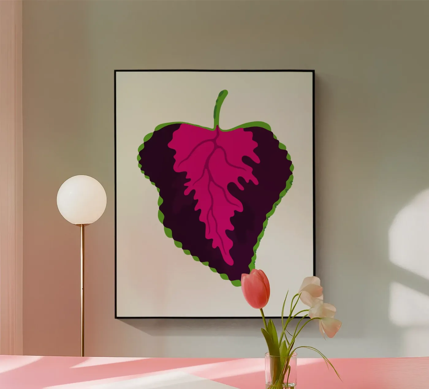 Chocolate Covered Cherry Coleus plexiglass da Lidia Blomgren