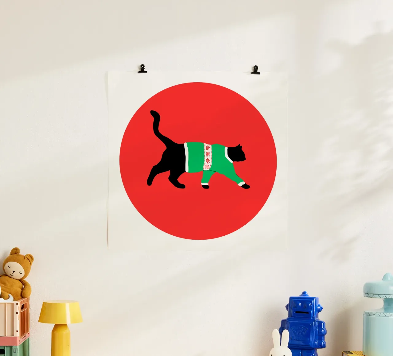 Christmas Cat poster da Melty Shirts