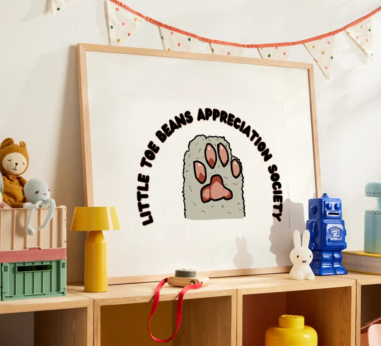 Little Toe Beans Appreciation Society poster da Melty Shirts
