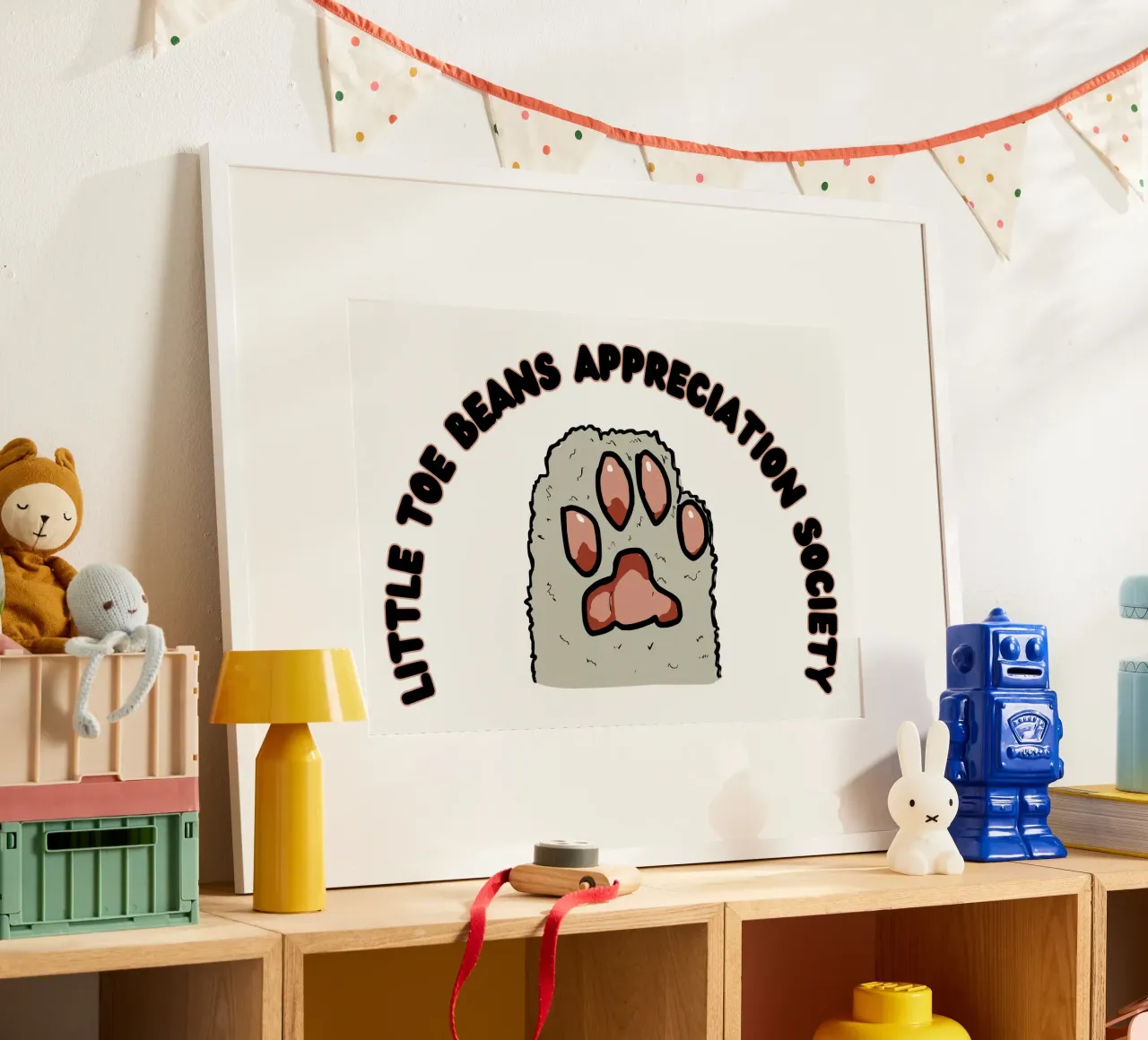 Little Toe Beans Appreciation Society poster da Melty Shirts