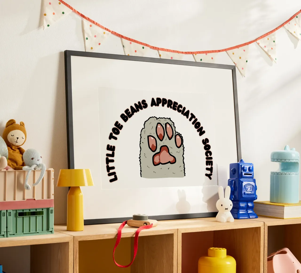 Little Toe Beans Appreciation Society poster da Melty Shirts
