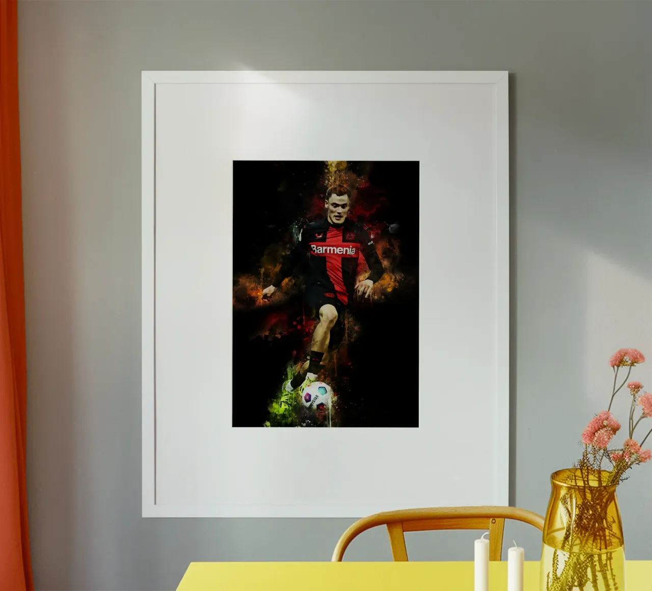 Florian Wirtz poster con telaio in legno da MasterInkArt