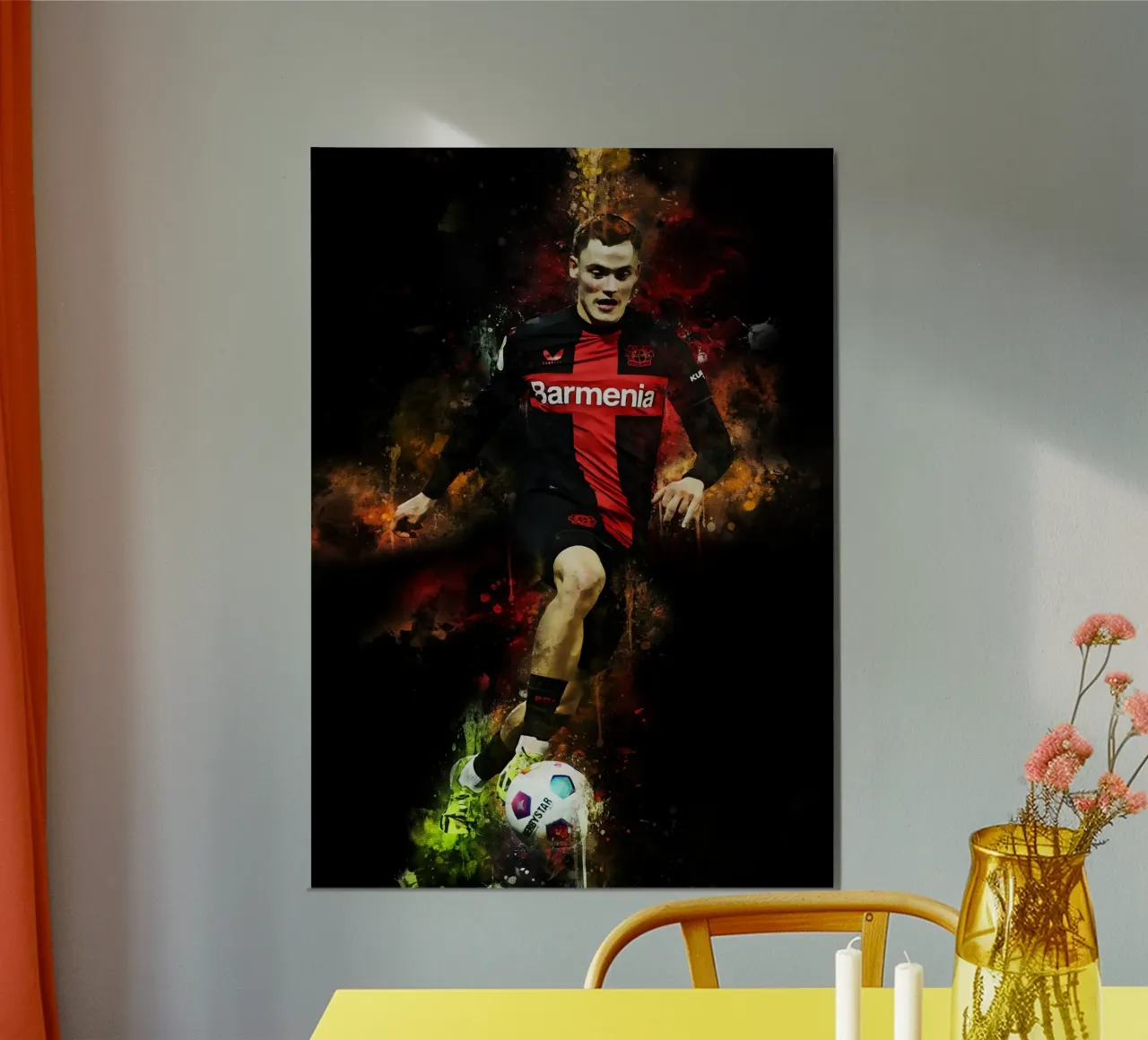 Florian Wirtz poster con telaio in legno da MasterInkArt