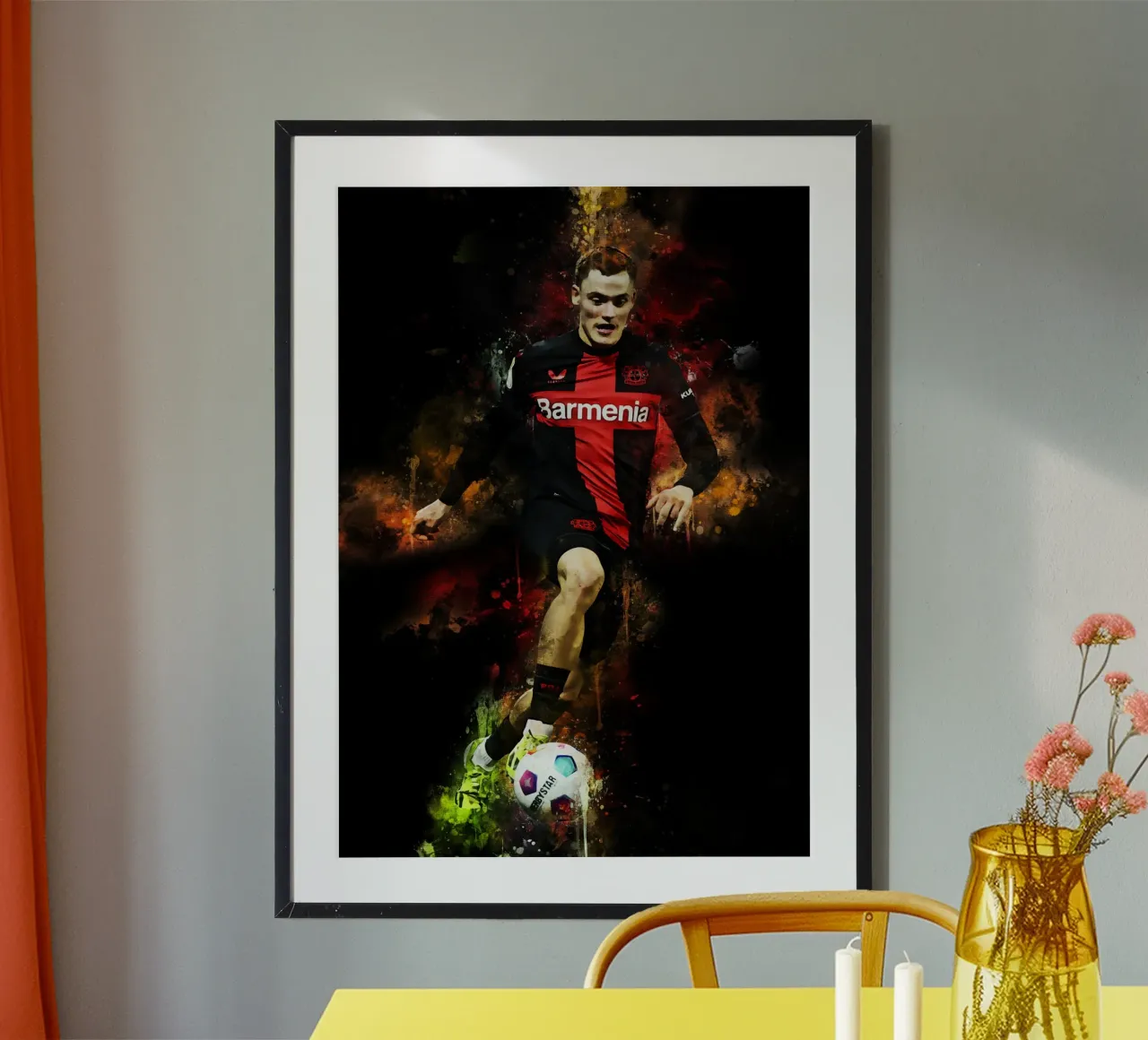 Florian Wirtz poster con telaio in legno da MasterInkArt