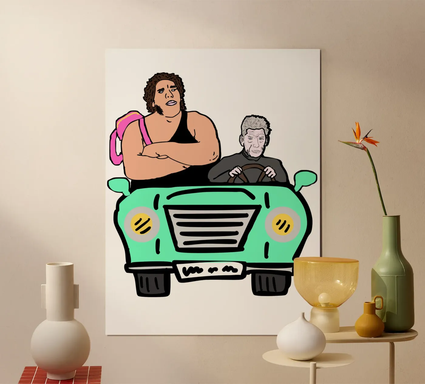 Le Carpool - Sam and Andre poster da Melty Shirts