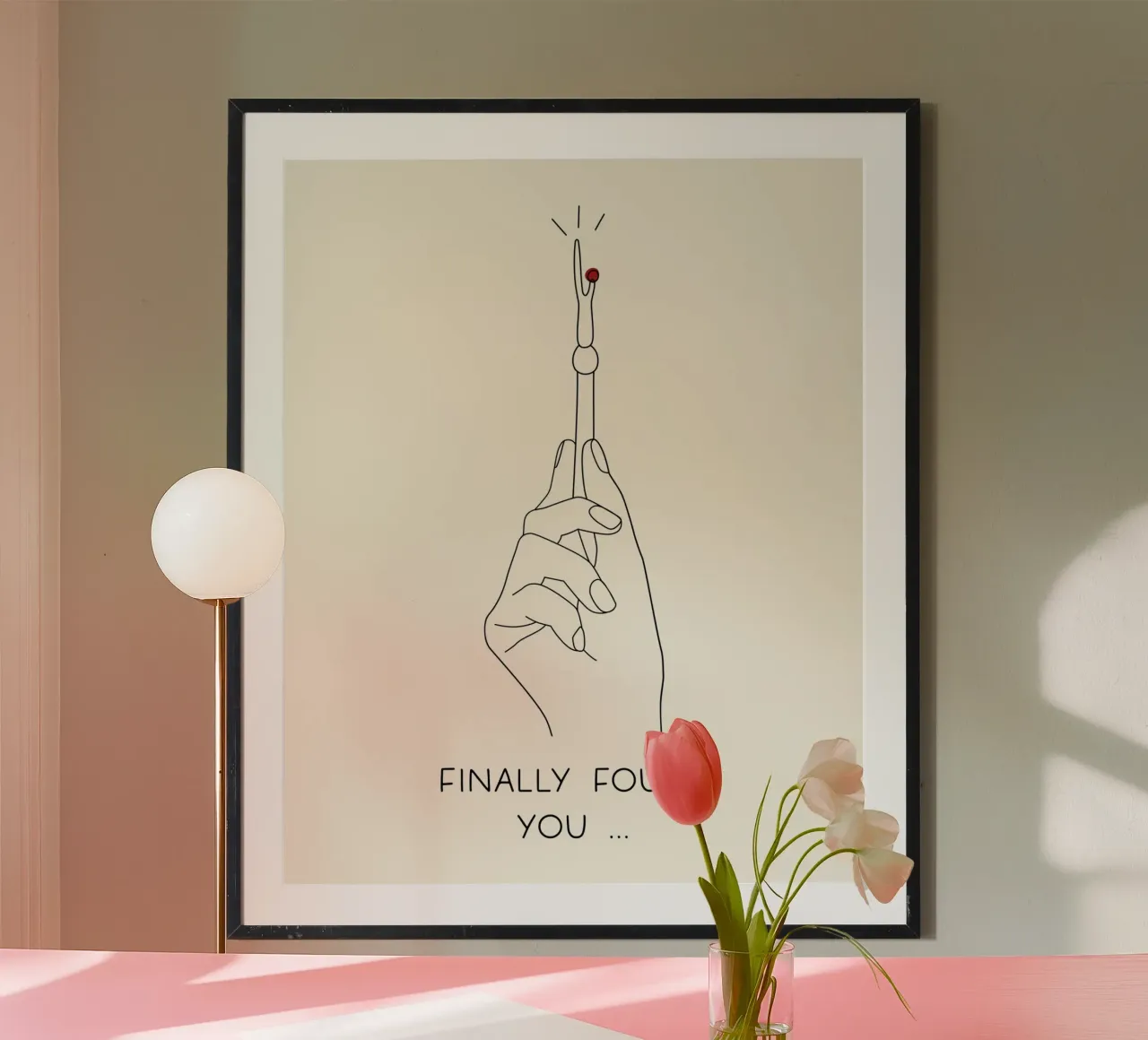finally found you poster con telaio in plastica da vintageshop