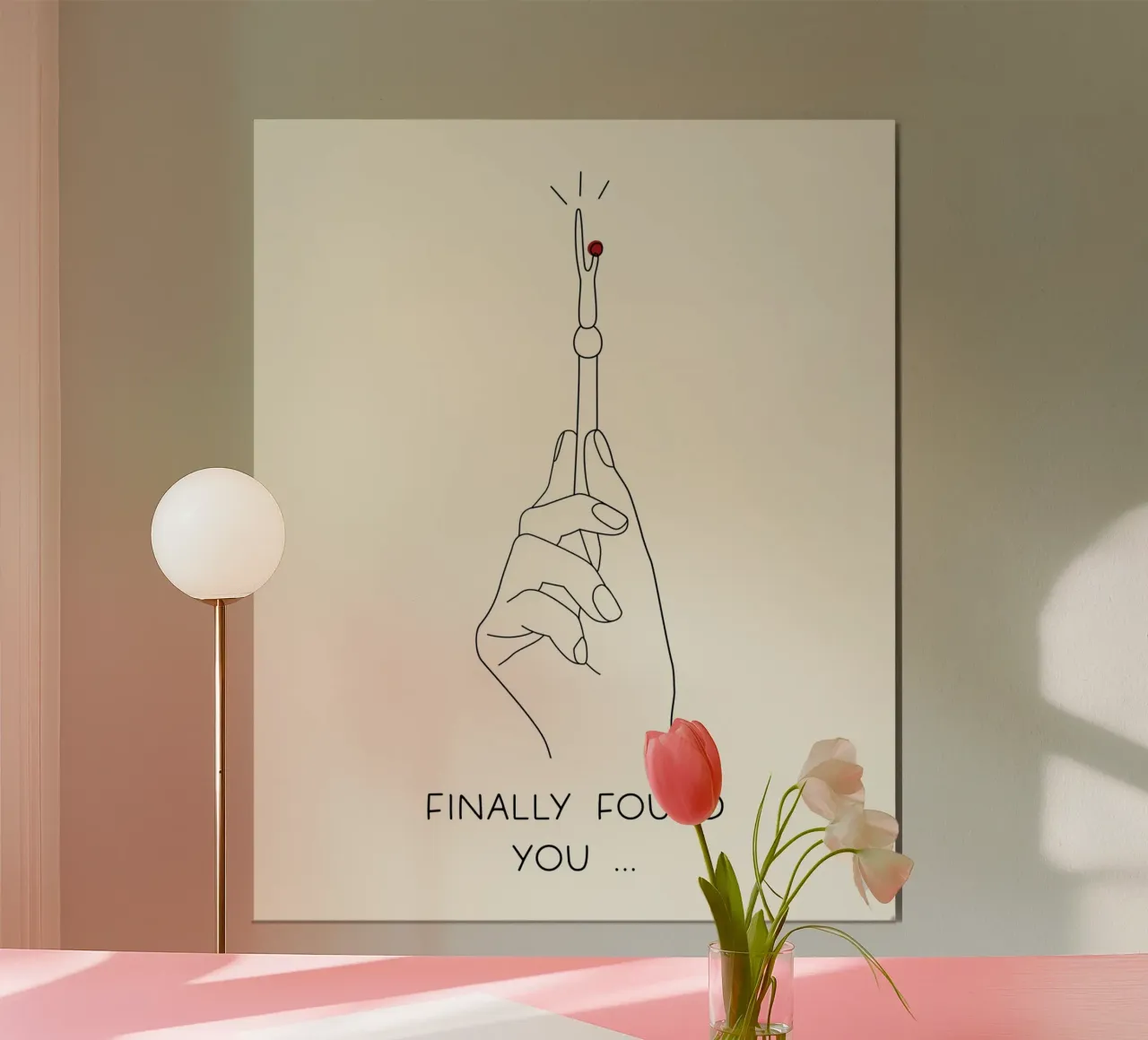 finally found you poster con telaio in plastica da vintageshop