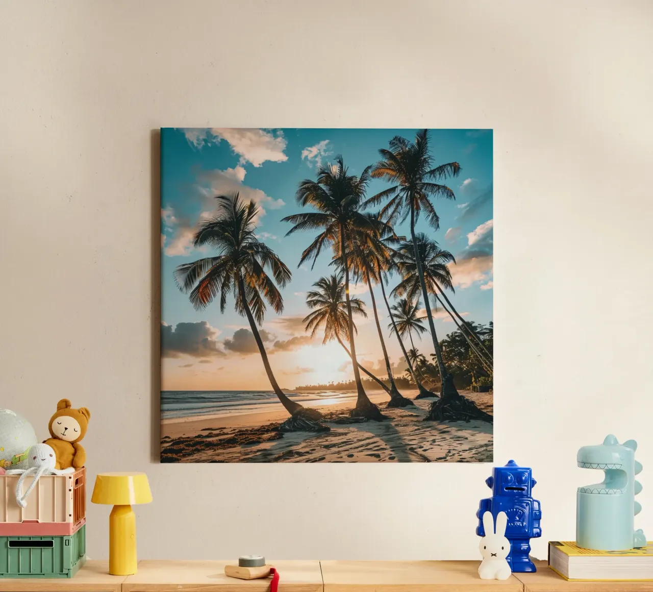 Estate tropicale senza fine tela con Cornice a cassetta da StillVibe Home