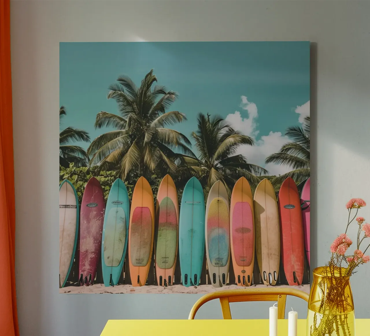 Estate tropicale senza fine tela con Cornice a cassetta da StillVibe Home