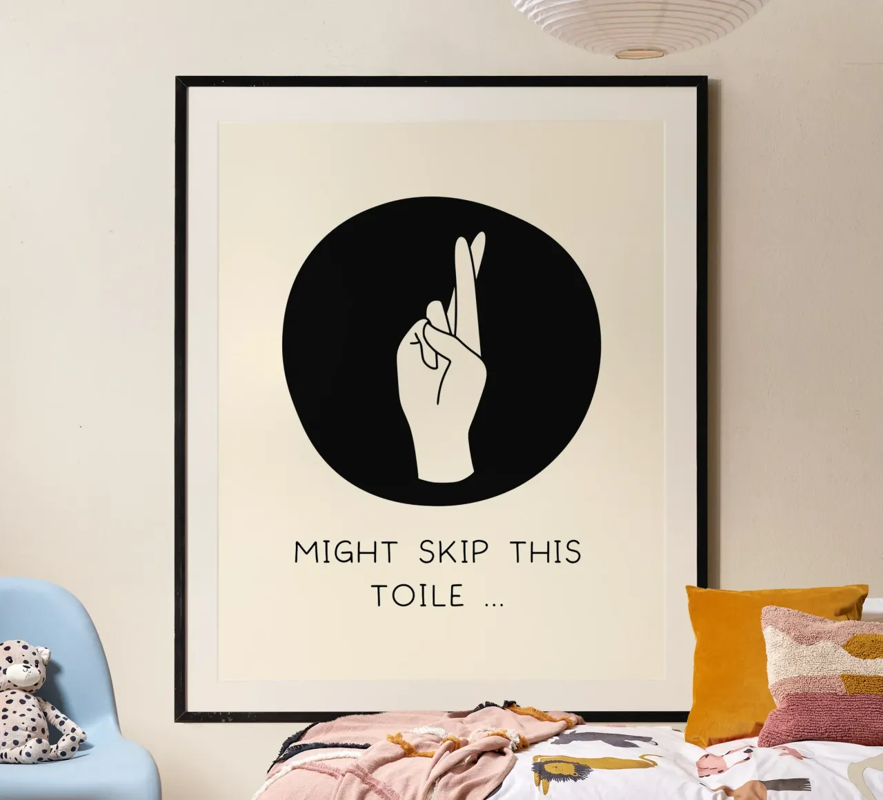 might skip this toile poster da vintageshop