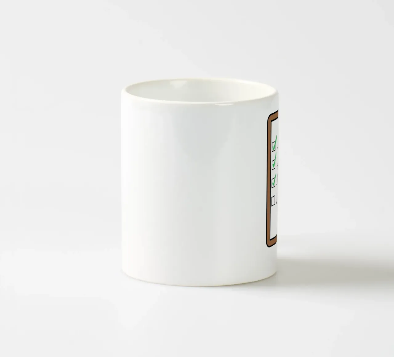 Time travellers check list - Clothes, Boots, Motorcycle. tazza in ceramica da Melty Shirts