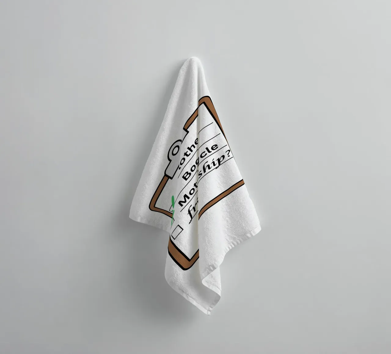 Time travellers check list - Clothes, Boots, Motorcycle. asciugamano da bagno da Melty Shirts