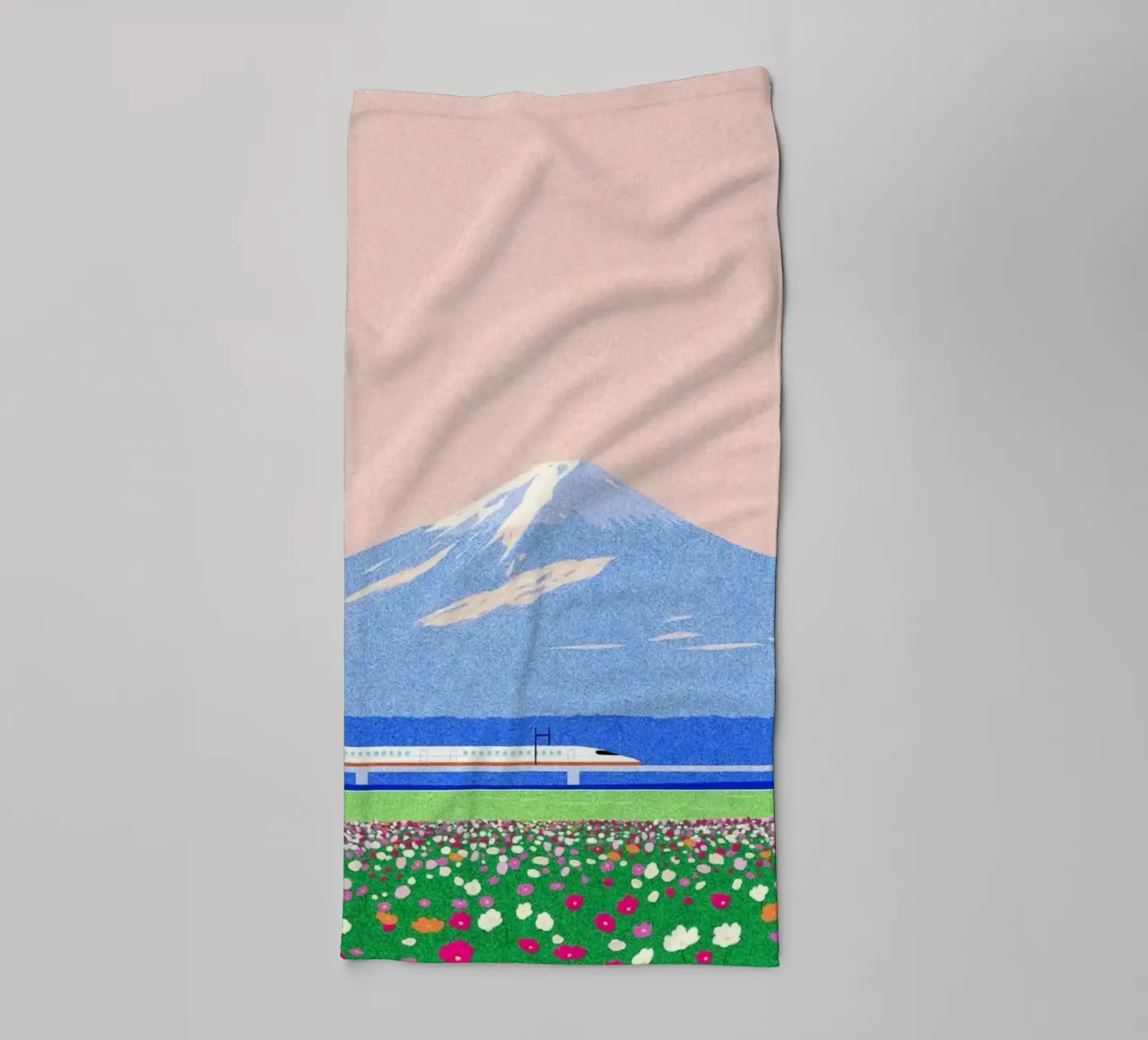 spring horizon asciugamano da bagno da mip of map