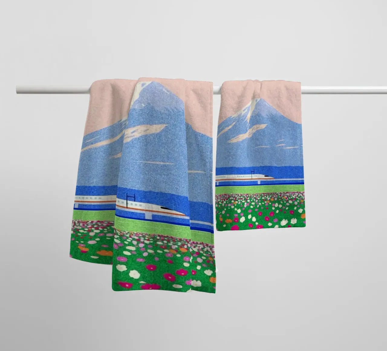 spring horizon asciugamano da bagno da mip of map
