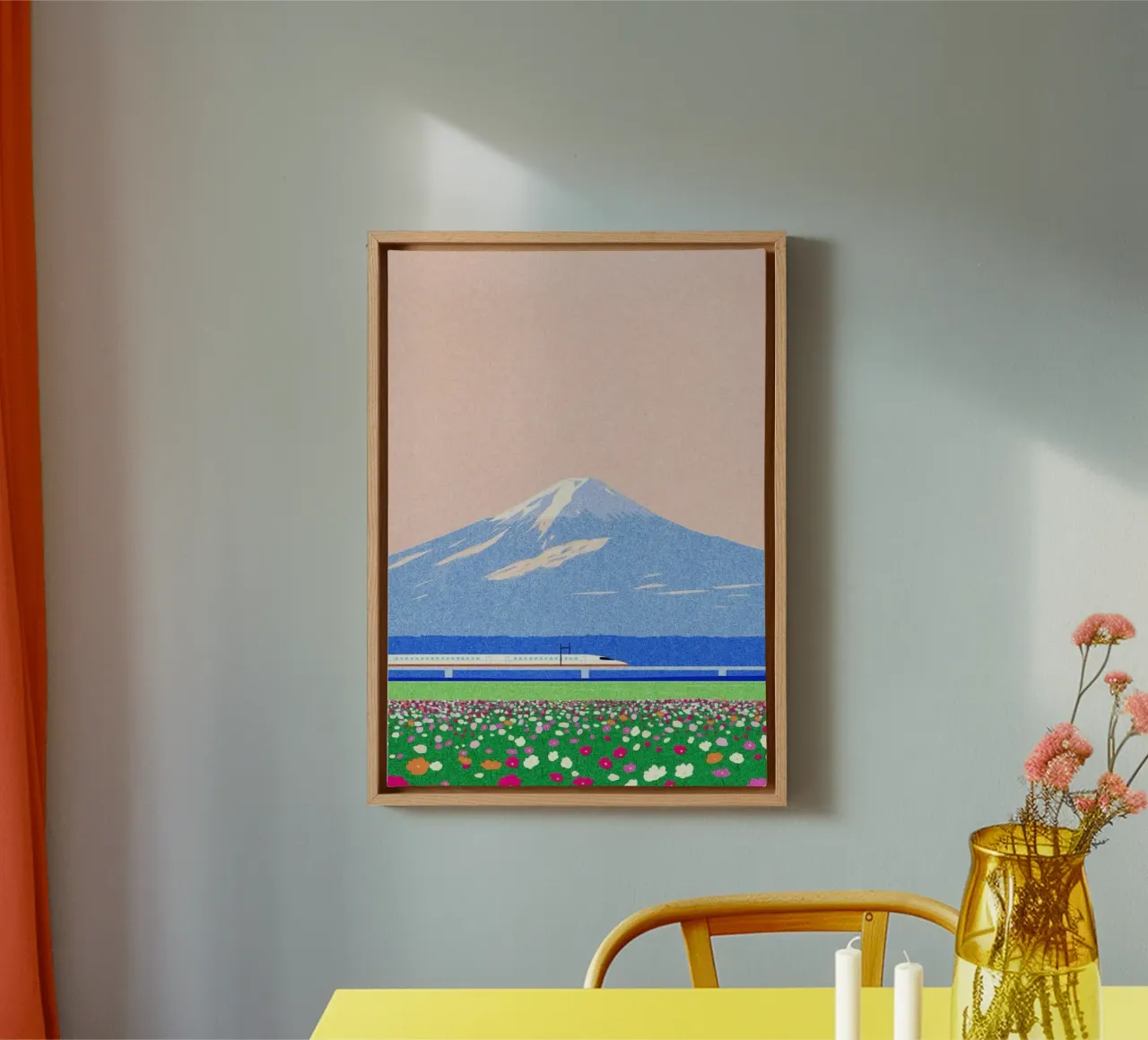 spring horizon tela con Cornice a cassetta da mip of map