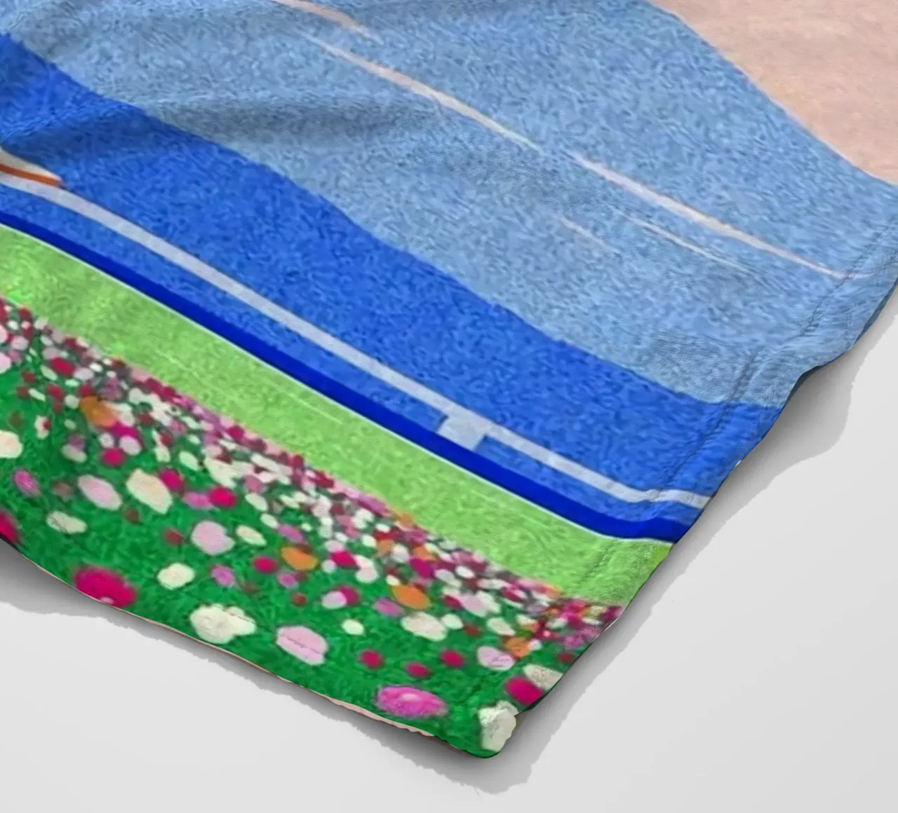spring horizon coperta in pile da mip of map
