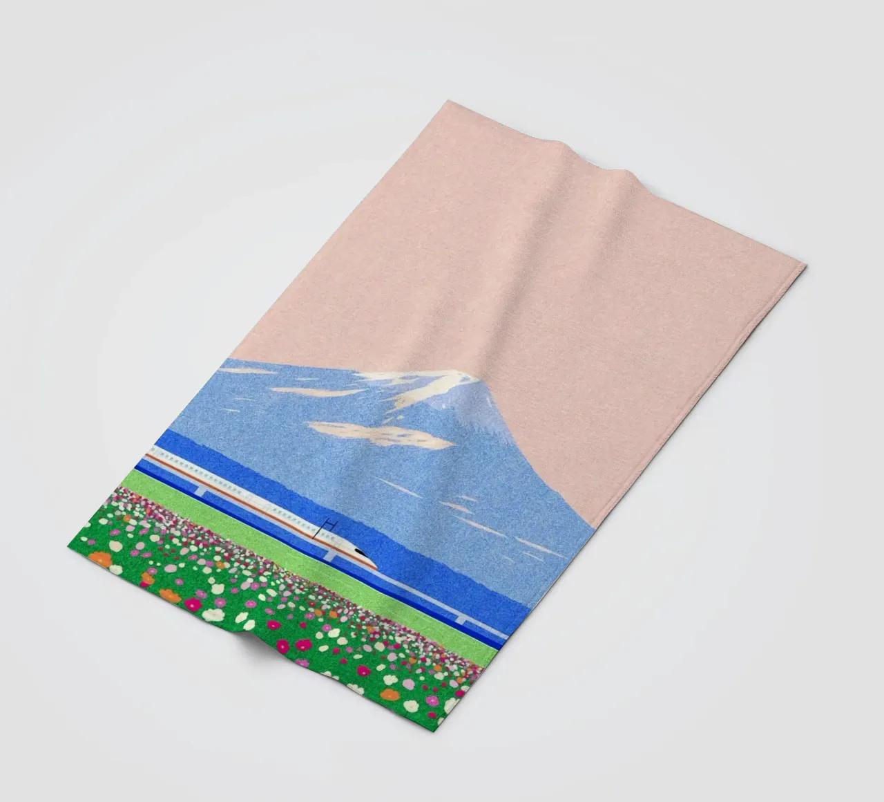 spring horizon coperta in pile da mip of map
