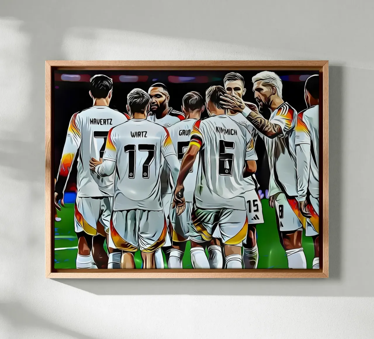 Viering Duits nationaal voetbalelftal canvas met Baklijst van dark eagle