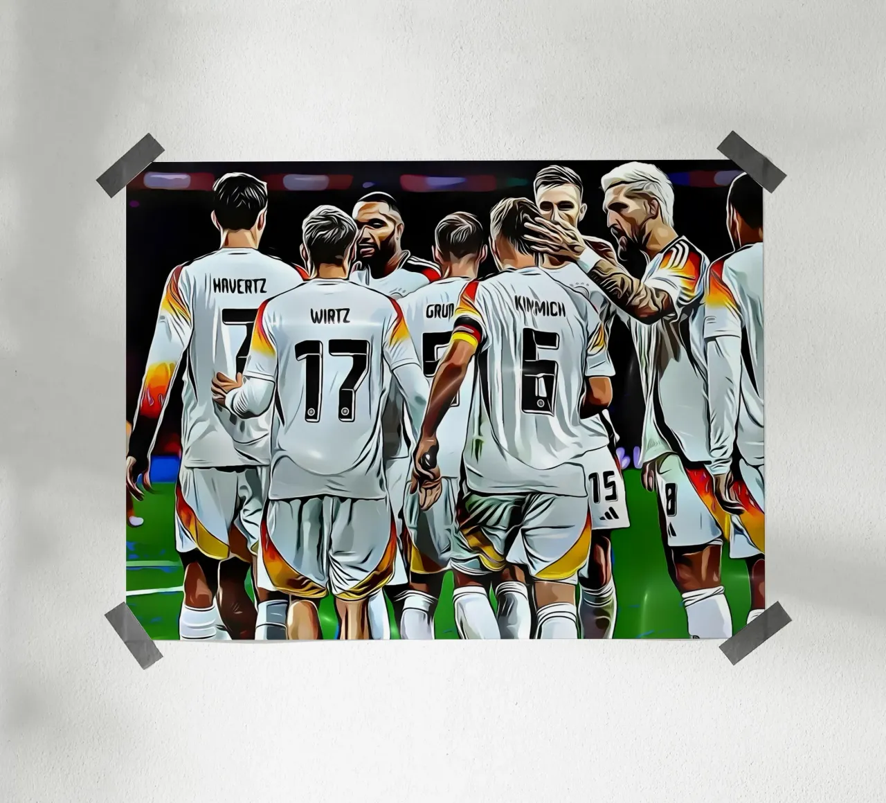 Festeggiamenti della Nazionale di calcio tedesca poster da dark eagle