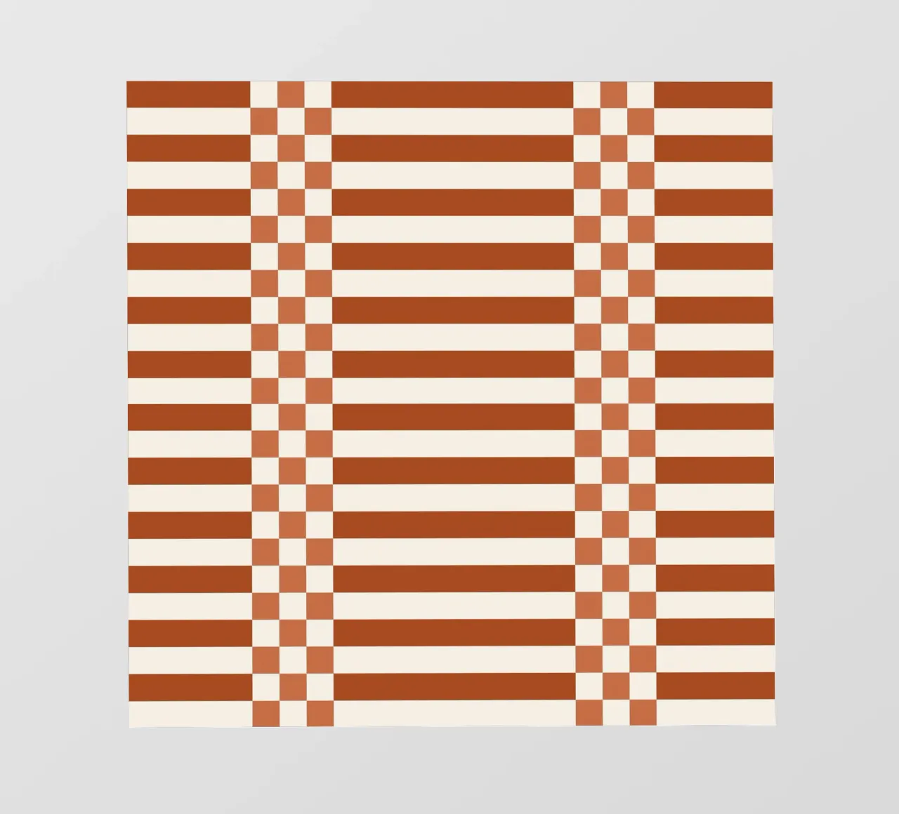Burnt orange checks and lines pellicola backlit da TijanaArtStudio88