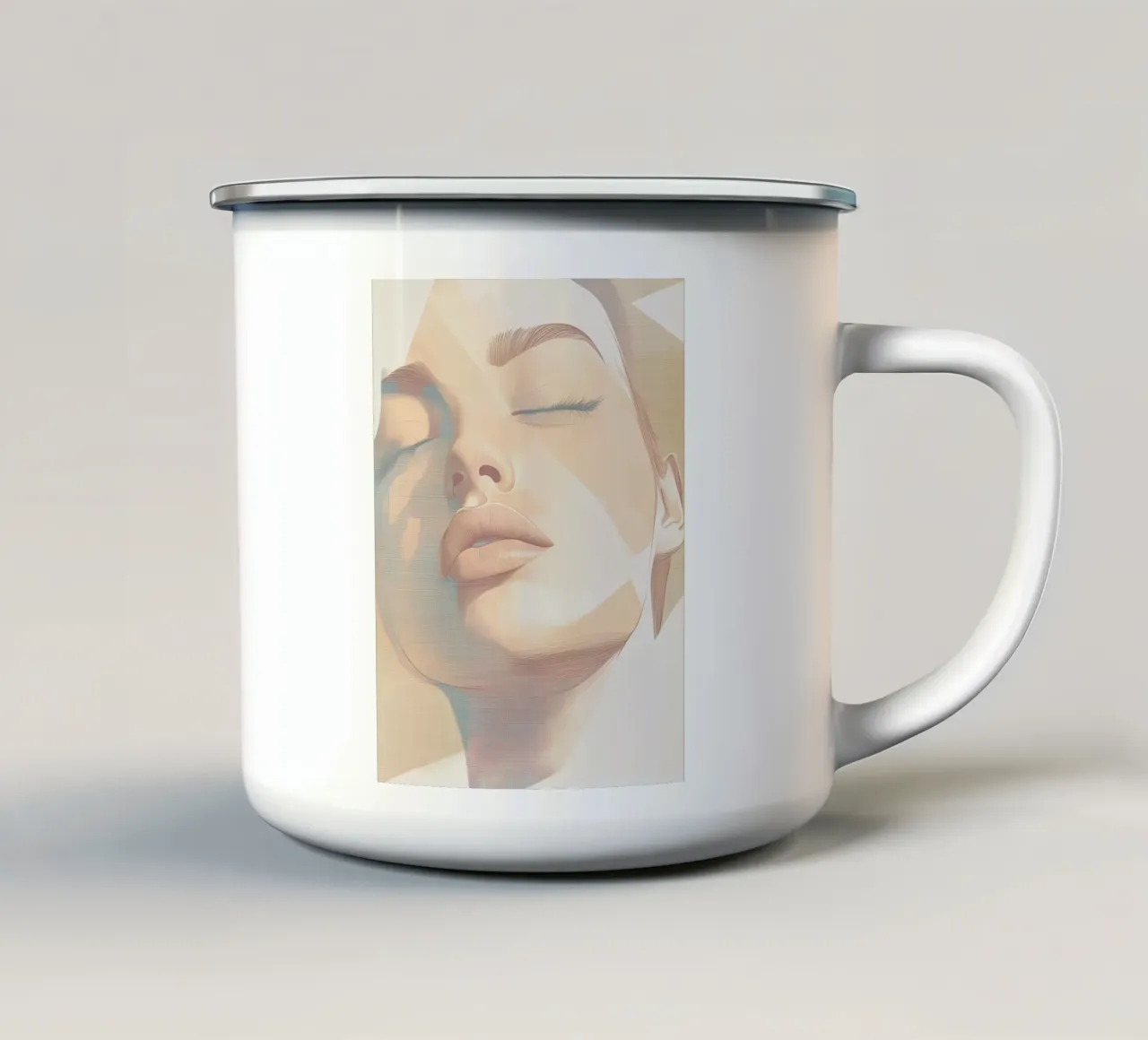 Woman abstract tazza in smalto da Imagine