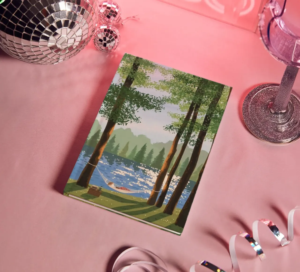 hammock lake trees notebook by mip of map
