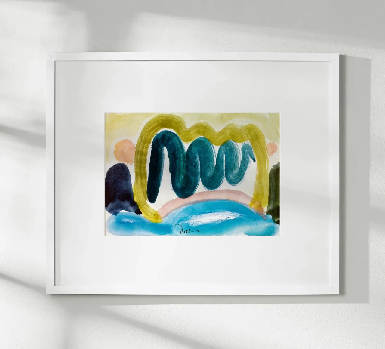 Pond in Sunlight poster con telaio in alluminio da vintageshop