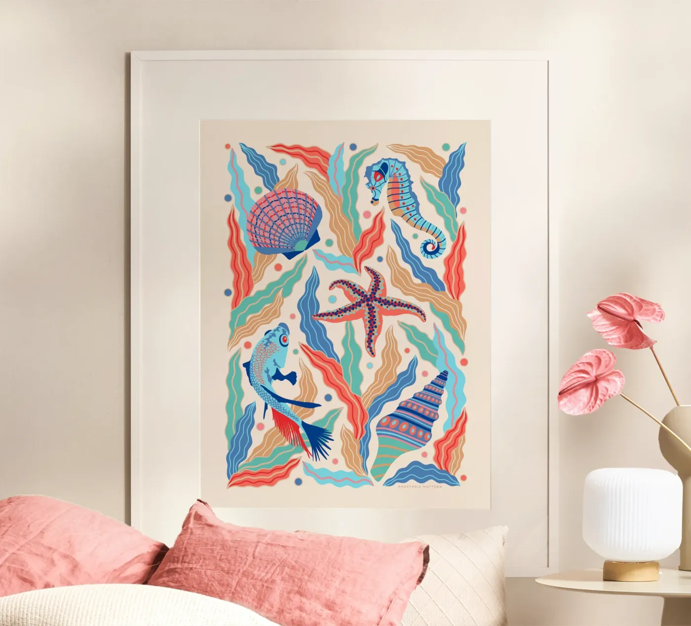 BELOW THE BLUE poster da Anastasia Mattern