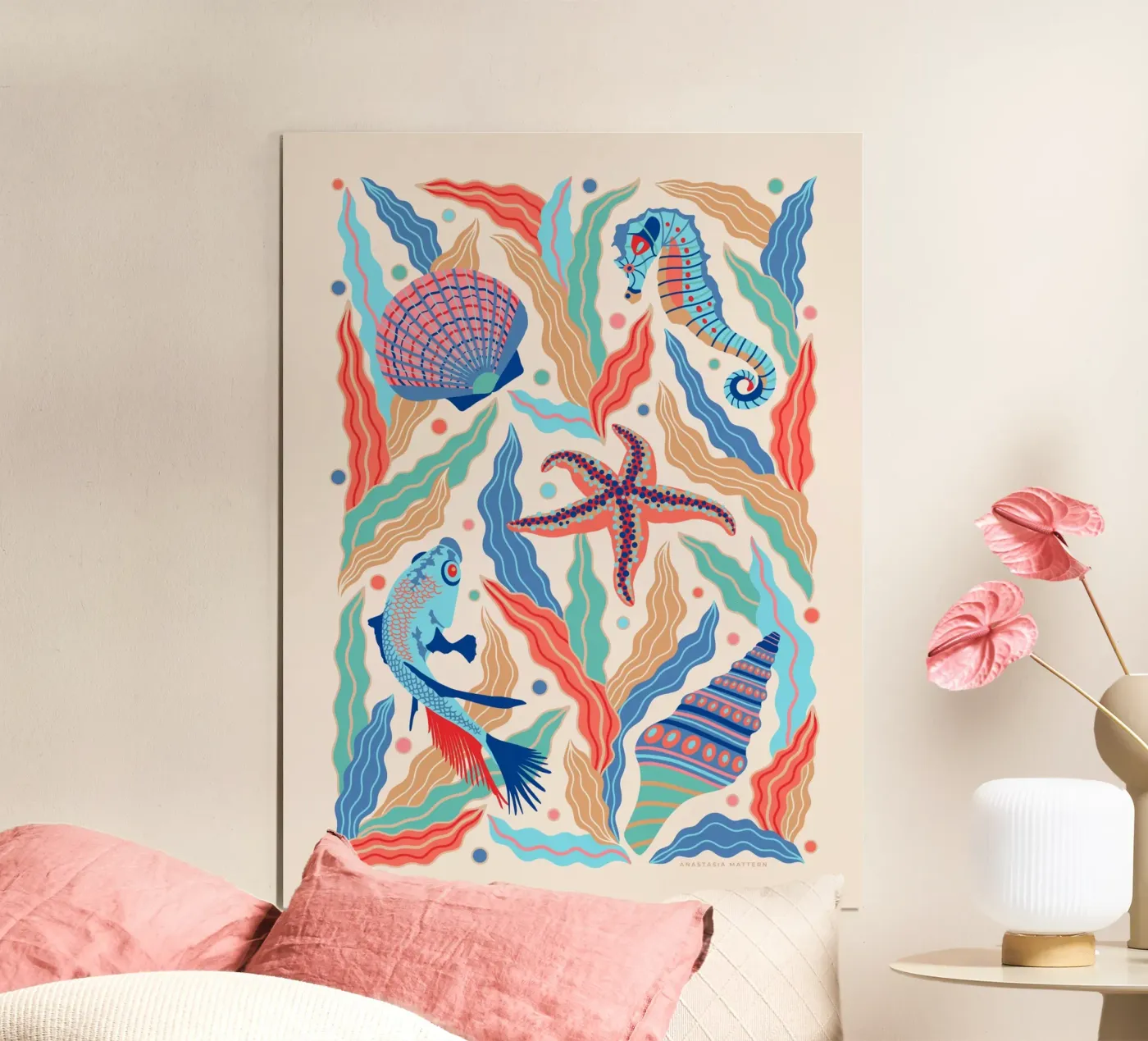 BELOW THE BLUE poster da Anastasia Mattern